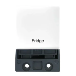 R Hamilton Micro Grid 1 Gang 20A Double Pole (2G Size) Rocker 'Oven' White