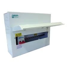 Niglon Consumer Unit 14 Module 12 Way DP Isolator 100A Steel White IP20