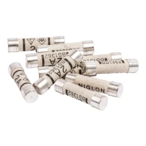 Newlec Plug Top Fuse Cylindrical 2A 250V AC 6kA Ceramic
