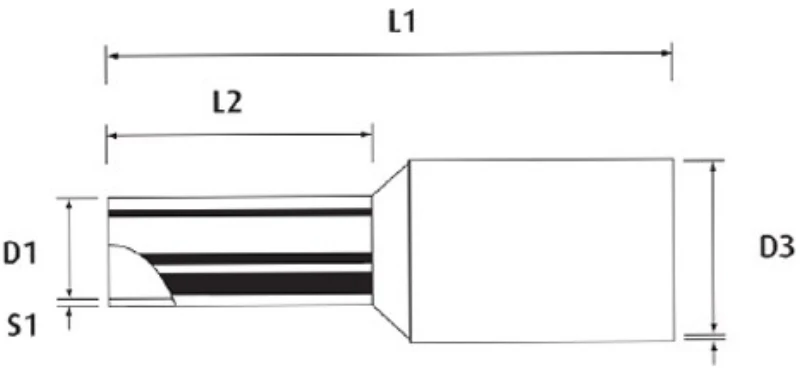 Cablecraft 25mm German Cord End Terminals Brown (pack=100) - Image 3