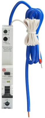 Wylex C32 30mA 10kA 1P+N Type A RCBO (1MW) Long Tail