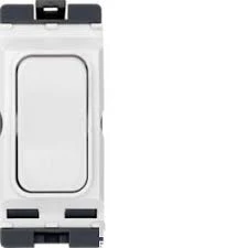 Hager Grid Switch 1 Way DP Module 20A Black