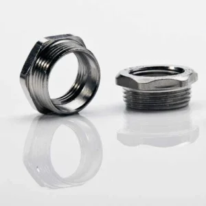 Cablecraft M50 Male To M20 Female Brass Nickel Plated Metric Reducer