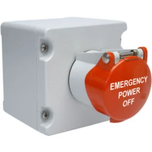 Craig & Derricott Control Station Emergency Power Off Stayput Pull To Grey Die Cast