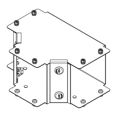 Legrand Tee 1 Comp Inside Lid Gusset 100X50mm Steel Pre-Galvanised IP30 - Image 2
