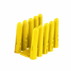 Newlec Wall Plug Fixing HDPE 7.5 x 23mm Yellow