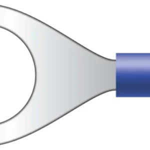 Cablecraft 1.5-2.5mm² Blue M8 PVC Insulated Pre-Insulated Ring Terminals (pack=100)