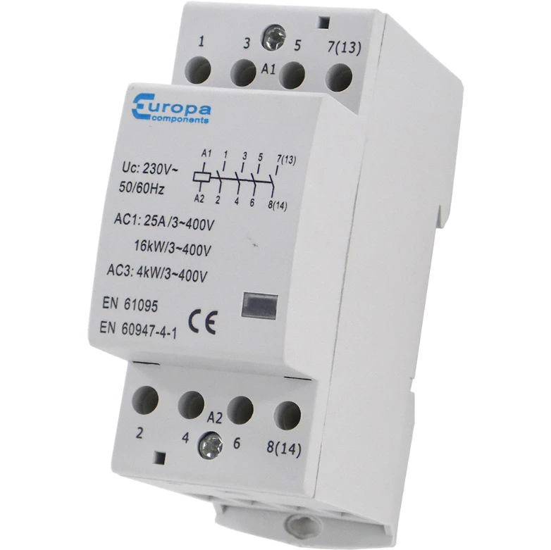 Europa Contactor Modular 4P 4N/C 25A 24V - Image 2