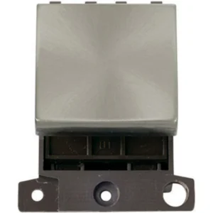 Click Scolmore Brushed Stainless 32A Double Pole Switch Module