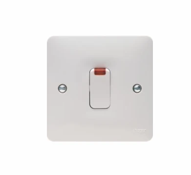 Hager Connection Unit DP Switched Fused LED Indicator 13A White Marked Washing - Image 2