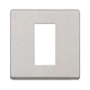 MK Electric Front Plate 1 Module Euro 25X50mm Lustrous Black