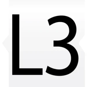 Easi-Clip Marker Cable Snap-On Letter L3 Box=300 2.6-3.5mm Black On White