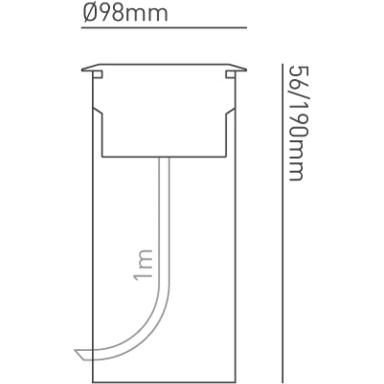 Collingwood Lighting Groundlight Gl038 4000K Straight To Mains 316 Stainless Steel Wide - Image 3