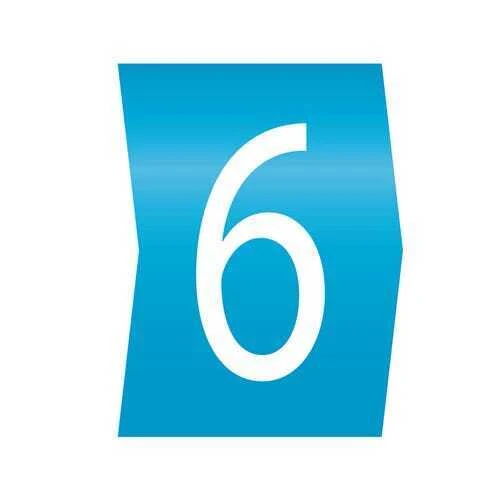 Easi-Lok 200 of Number 6 Colour Coded Easi-Lok Cable Markers - Loose Refill Packs