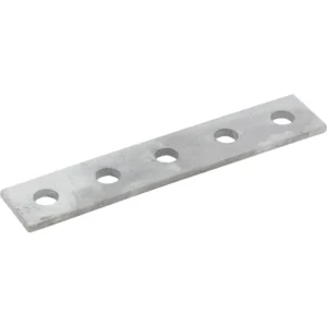 Newlec Channel Support Bracket Flat Straight 5 Hole Hot Dipped Galvanised