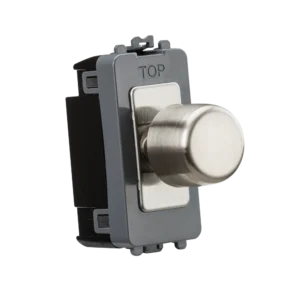 Knightsbridge MLA 6A 1G 2-way Dummy Dimmer Module - Brushed Chrome