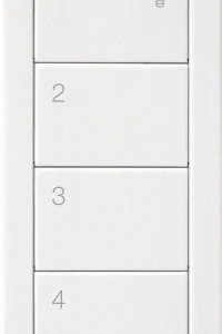 Lutron 33x66x8mm Arctic White 4 Button Remote Control