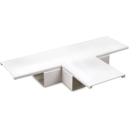 Newlec Maxi Trunking 50mm X 50mm Fabricated Flat Tee White - Image 2