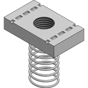 Metpro Ch Nut L/Spring M10 S/S