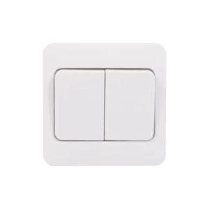 Schneider Electric Lisse 2-Gang 2-Way 10AX Wide Rocker Switch White