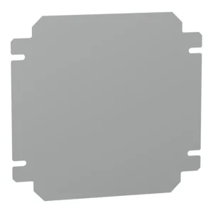 Schneider Electric Plain Mounting Plate H200 x W200mm Made of Galvanised Sheet Steel