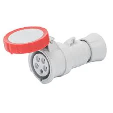 Gewiss Connector 3P+N+E 6H 16A 400V 50/60Hz Red Halogen Free Plastic Ip