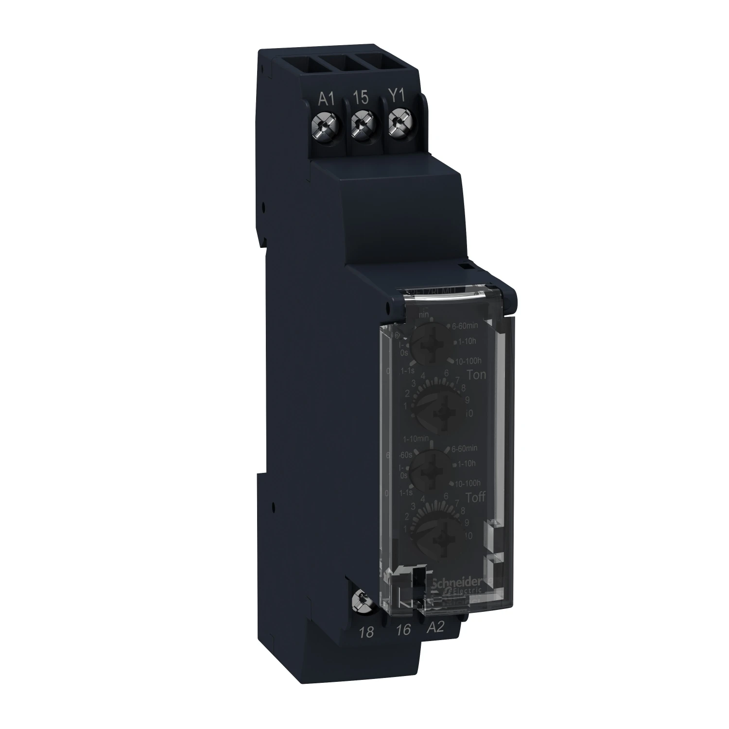 Schneider Electric Asymmetrical flashing relay, 0,1..1 s, 24..240 V AC, solid state outpu