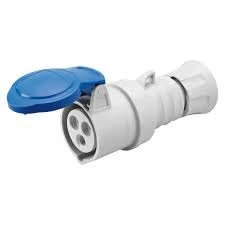 Gewiss Connector 2P+E 6H 32A 230V 50/60Hz Blue Halogen Free Plastic IP44