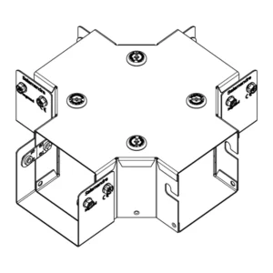Legrand Crossover 4 Way 1 Comp 150X50mm Steel Pre-Galvanised IP4X