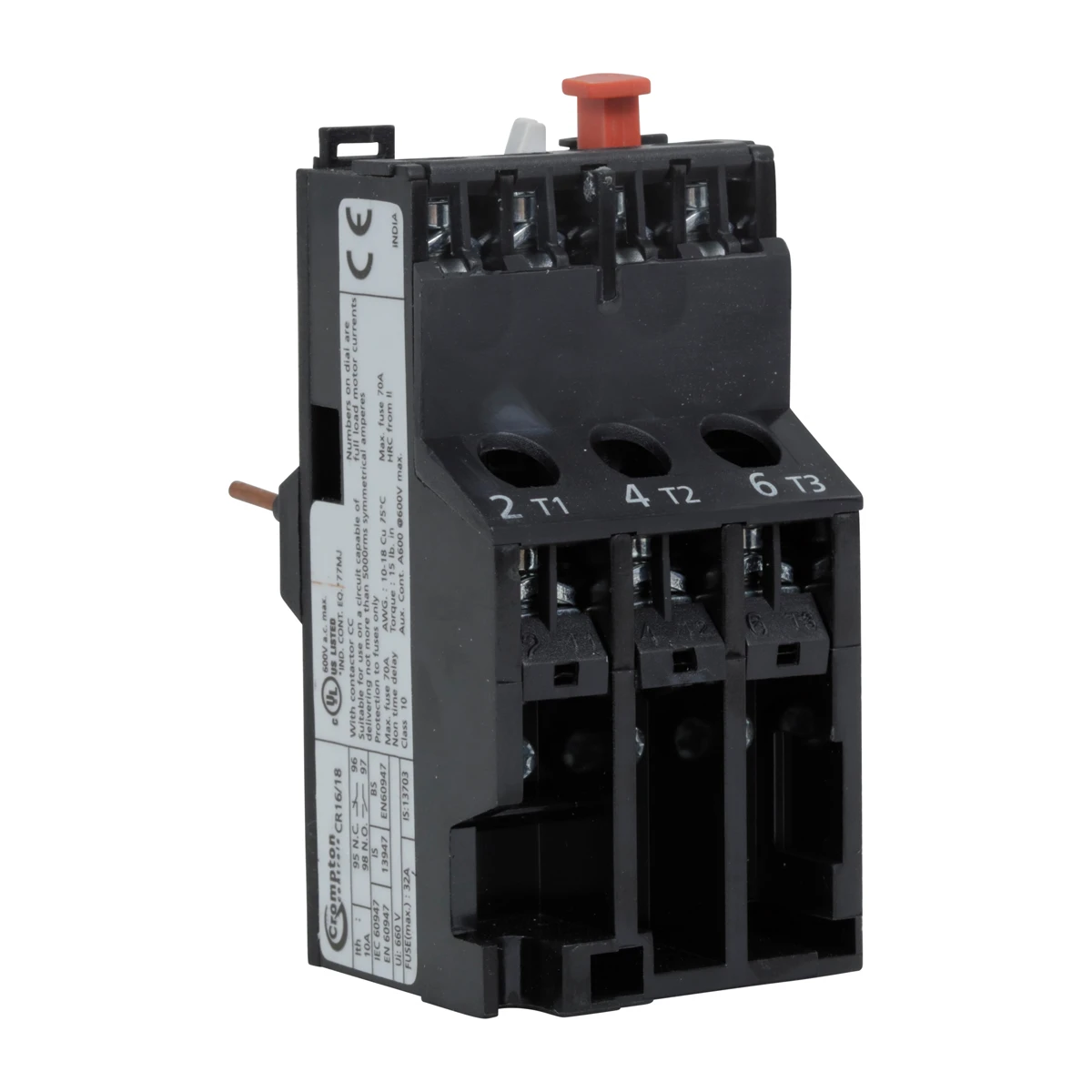 Newlec Relay Thermal Overload 3P 13-18A FLC for Contactors - Image 2