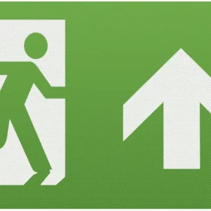 Knightsbridge MLA Running Man Legend kit of 2 with Upward Facing Arrow for EMEXIT / EMLREC / EMLSUS / EMXST