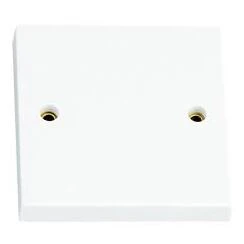Newlec White Square Edge 25A Flex Outlet