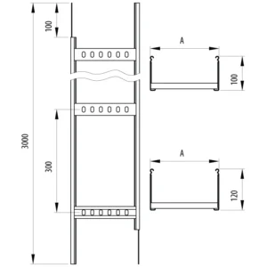 Pemsa Ladder 150x100mmx3m HDG