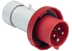 Niglon Plug Straight 3P+E+N IP67 125A 415V Red Quickwire