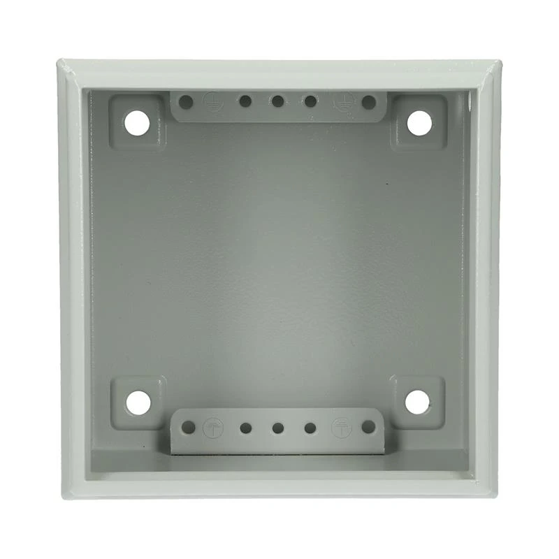 Newlec Junction Box Weatherproof RAL7035 150 x 150 x 80mm Light Grey Steel IP66