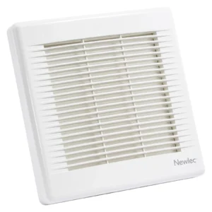 Newlec Wall Fan Axial Commercial Automatic Shutter 230V 9in White