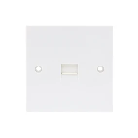 Newlec White Square Edge 1 Gang BT Master Outlet - Image 2