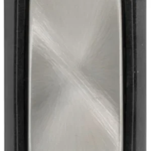 Click Scolmore Black Frame 20AX Satin Chrome 3 Position Centre ‘Off’ Retractive Switch Module