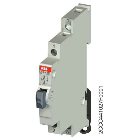 ABB E215-16-11BPushbutton - 16 A - acc. to EN 250 V AC - 1NO - 1NC - 0CO - El. Color:Grey - MW:0.5