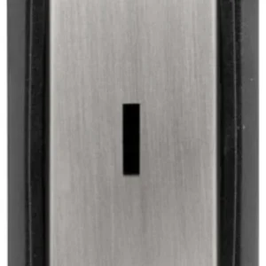 Click Scolmore Black Frame 20AX Stainless Steel Double Pole Keyswitch Module