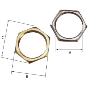 CMP Locknut Cable Gland 50mm Stainless Steel