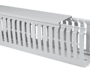 HellermannTyton Wiring duct 40x25 mm, halogen-free, 2000 mm, grey
