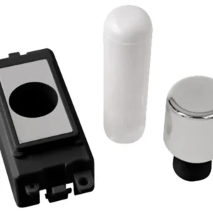 Click Scolmore Polished Chrome 1 Module Dimmer Mounting Kit