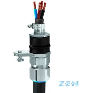 CMP Products ZEN 20mm Brass Insulated Industrial SWA Cable Complete With Cable Gland Metallic Tape Screen