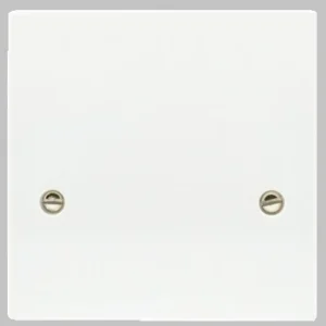 Newlec White Square Edge 45A Connection Plate