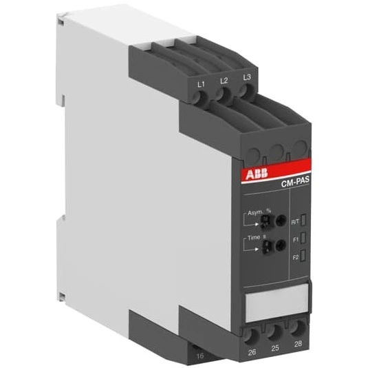 ABB CM-PAS.41S Three-phase monitoring relay 2c/o - 0,0.1-30s - L1-L2-L3=3x300-500VAC