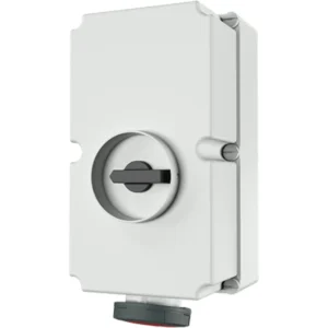 Mennekes Socket 5P Duo Switched Interlock IP67 125A 400V 6H Red