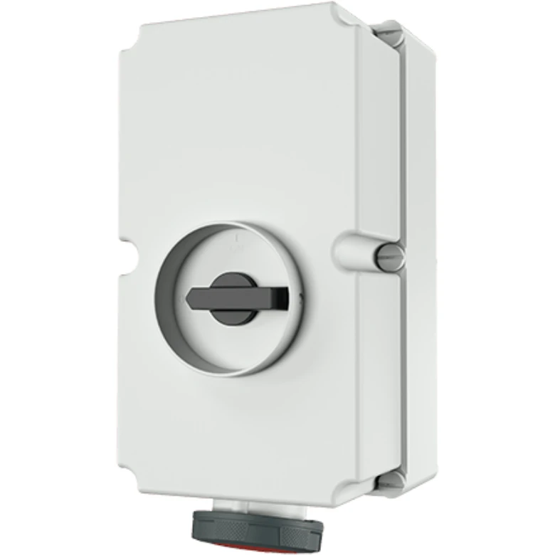 Mennekes Socket 5P Duo Switched Interlock IP67 125A 400V 6H Red - Image 2