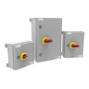 Craig & Derricott Switch Disconnect Changeover 4 Pole 250A Grey Metal Hinged IP65