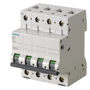 Siemens Miniature Circuit Breaker 400 V 6 KA, 4-Pole, C, 25 A